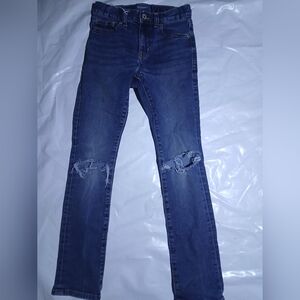 Old Navy Dark Blue Distressed Kids Jeans